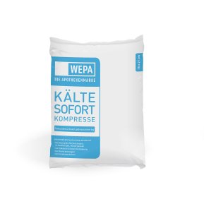 WEPA-Die Apothekenmarke Kälte-Sofort-Kompresse
lose Ware WEPA-Die Apothekenmarke Kälte-Sofort-Kompresse lose Ware