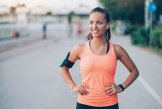 Eine Frau beim Joggen Eine Frau beim Joggen