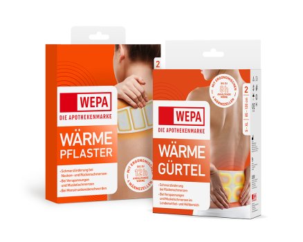 Wärmepflaster und Verpackung