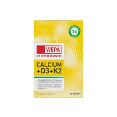 WEPA Calcium D3 und K2 Vorderseite Verpackung