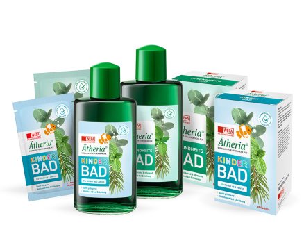 SORTIMENT ÄTHERIA® GESUNDHEITS- UND KINDERBAD VON WEPA - DIE APOTHEKENMARKE
