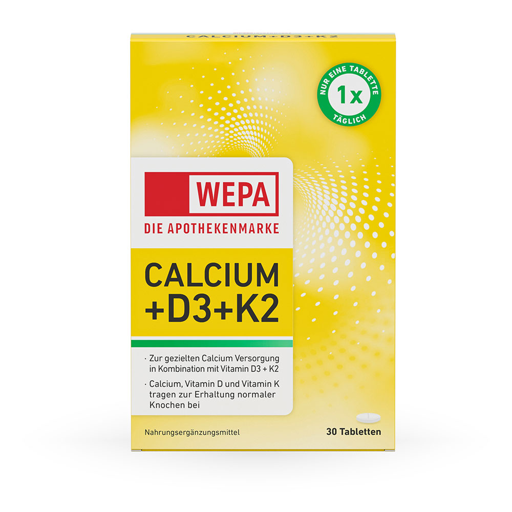 WEPA CALCIUM+D3+K2 30 TABLETTEN I PZN 17830361 