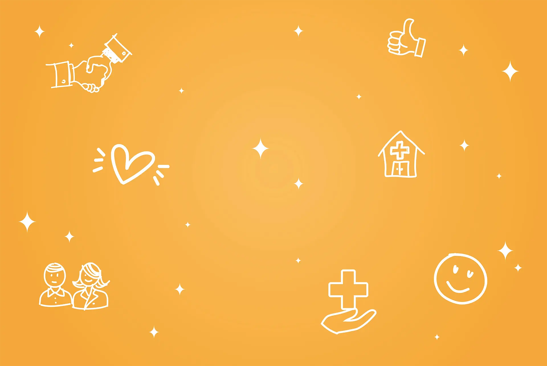 Orangener Hintergrund